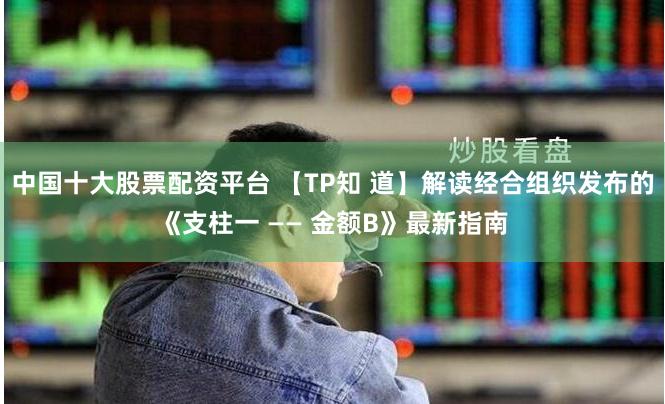 中国十大股票配资平台 【TP知 道】解读经合组织发布的《支柱一 —— 金额B》最新指南