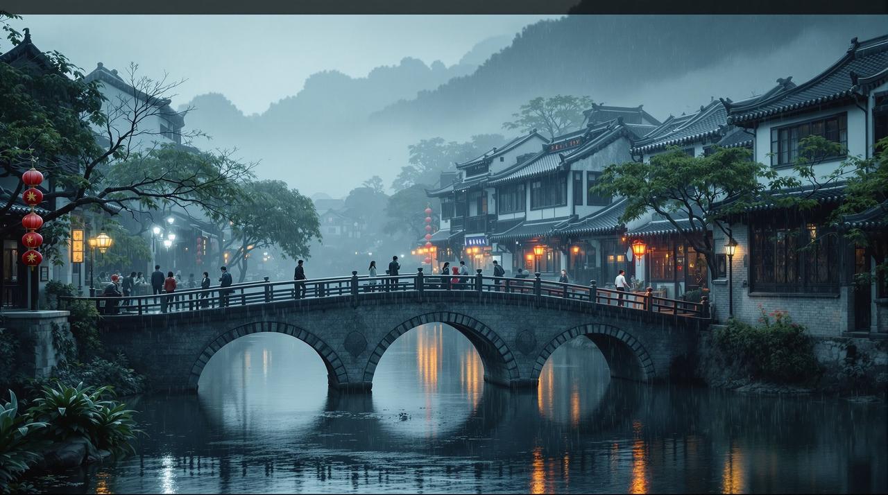秘密影院作品《江南烟雨》高清海报